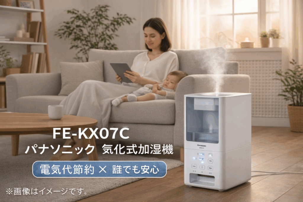 パナソニックFE-KX07Cの口コミ評判！ナノイー効果で喉もお肌も潤うって本当？