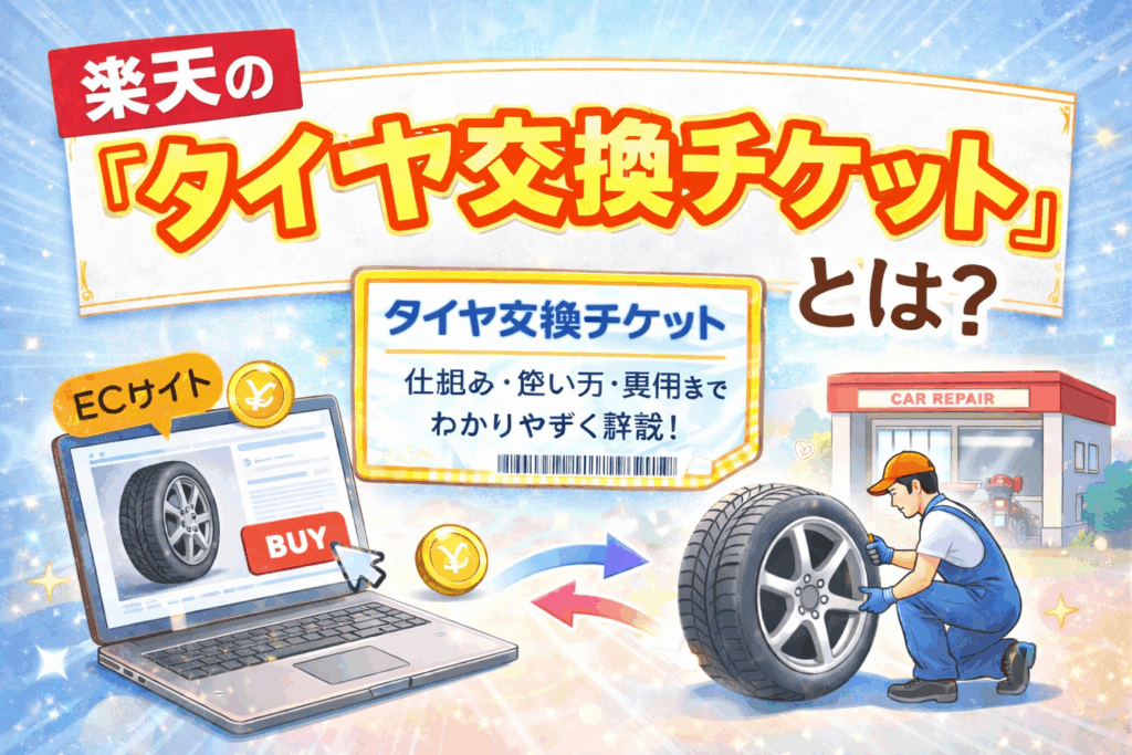 楽天の「タイヤ交換チケット」とは？仕組み・使い方・費用までわかりやすく解説！