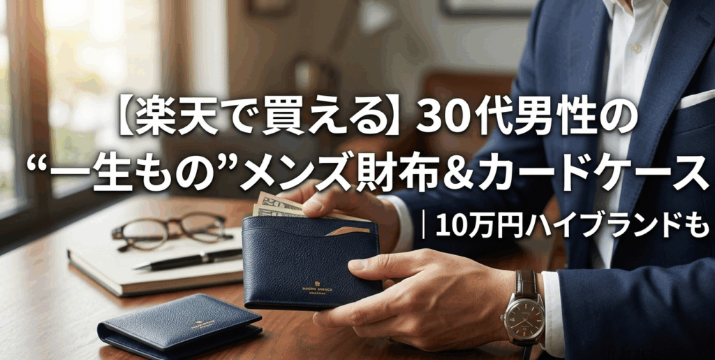 【楽天で買える】30代男性の“一生もの”メンズ財布＆カードケース｜10万円ハイブランドも
